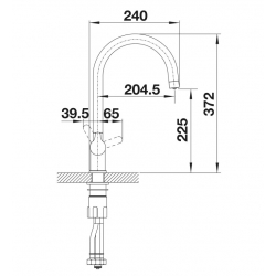 BLANCO TRIMA Silgranit-Look szarość skały 526221