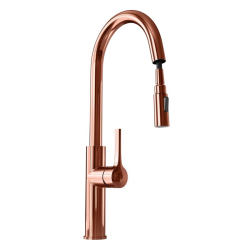 Bateria z wyciąganą wylewką Divio Copper - Zakup u Producenta - Wysyłka 0 zł - Dostawa nawet w 24h