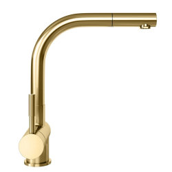 Bateria kuchenna z wyciąganą wylewką Lobio Gold Mat - Zakup u Producenta - Wysyłka 0 zł - Dostawa nawet w 24h