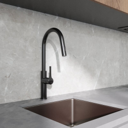 Bateria kuchenna z wyciąganą wylewką Divio Black - Zakup u Producenta - Wysyłka 0 zł - Dostawa nawet w 24h