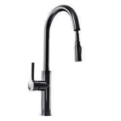 Bateria kuchenna z wyciąganą wylewką Divio Black - Zakup u Producenta - Wysyłka 0 zł - Dostawa nawet w 24h