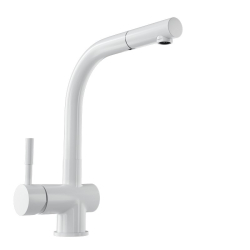 Bateria kuchenna z wyciąganą wylewką Lobio White - Zakup u Producenta - Wysyłka 0 zł - Dostawa nawet w 24h