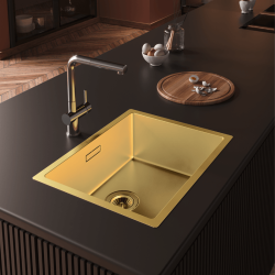 Zlewozmywak RIWOLO 40.1 GOLD - Zakup u Producenta - Wysyłka 0 zł - Dostawa nawet w 24h