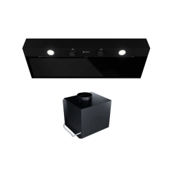 Okap kuchenny Fluxime 90.1 Black + Turbina TW 2.1 - Zakup u Producenta - Wysyłka 0 zł - Dostawa nawet w 24h