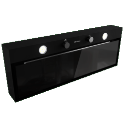 Okap kuchenny Fluxime 90.1 Black + Turbina TW 2.1 - Zakup u Producenta - Wysyłka 0 zł - Dostawa nawet w 24h
